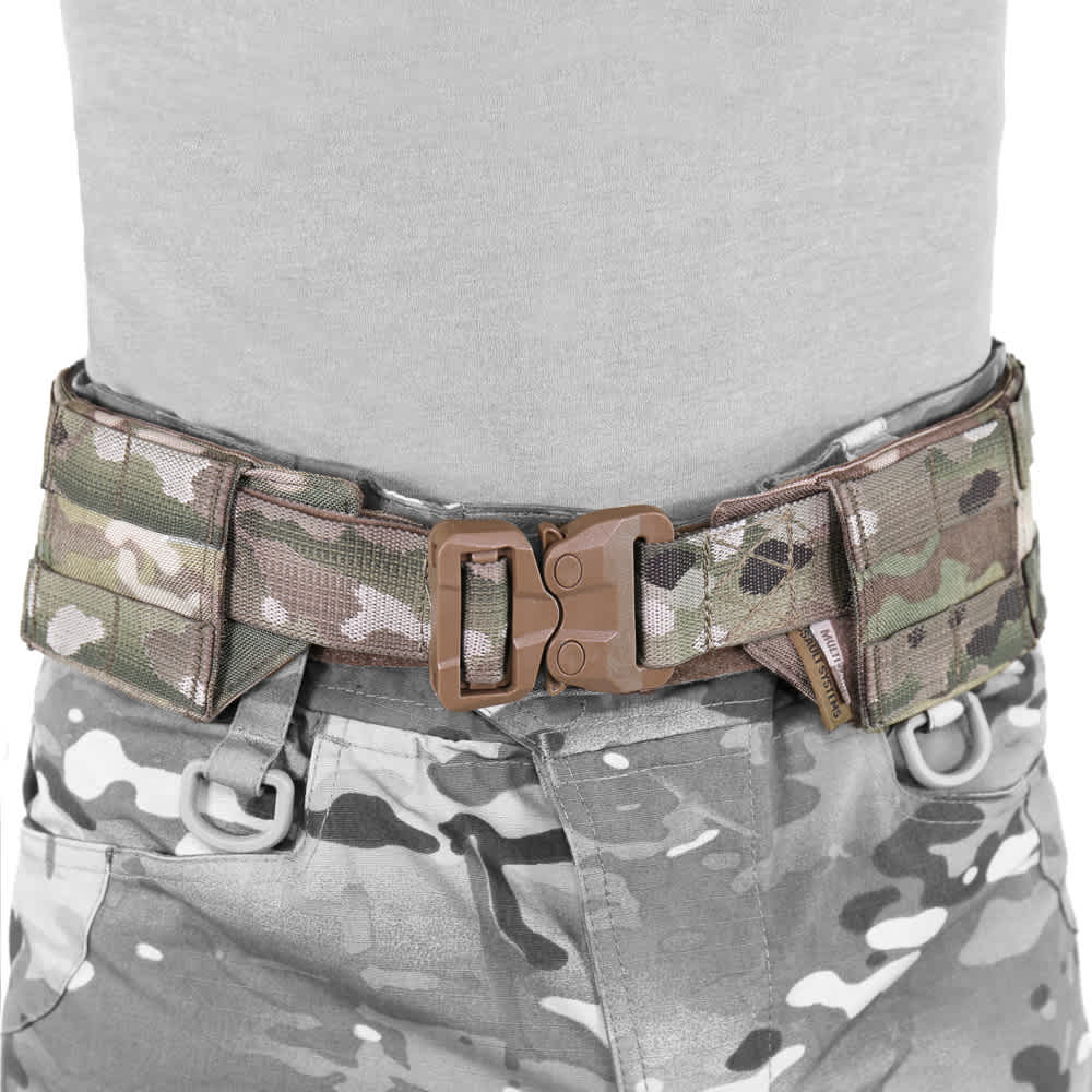 Uzkabes Josta WAS Low Profile MOLLE Belt Coyote Tan XL With Plastic Cobra Webbing Belt