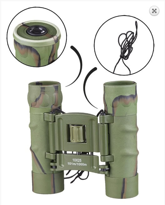 Binoklis salokām GEN II, 10X25 — Mil-Tec — attēls 2