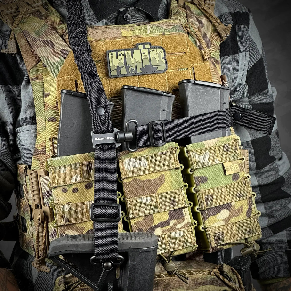 Divu Punktu Ieroču Siksna RAGNAROK Forseti QD Gen II Black — attēls 12