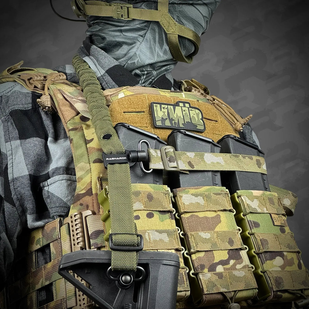 Divu Punktu Ieroču Siksna RAGNAROK Forseti QD Gen II Multicam — attēls 4