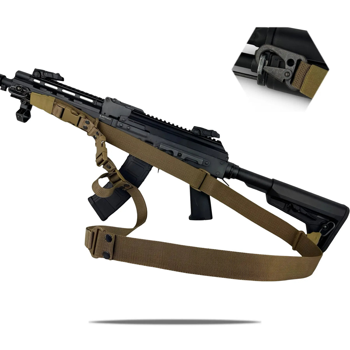 Trīs punktu Ieroča Siksna RAGNAROK Hel Sling Gen II QD Coyote — attēls 4