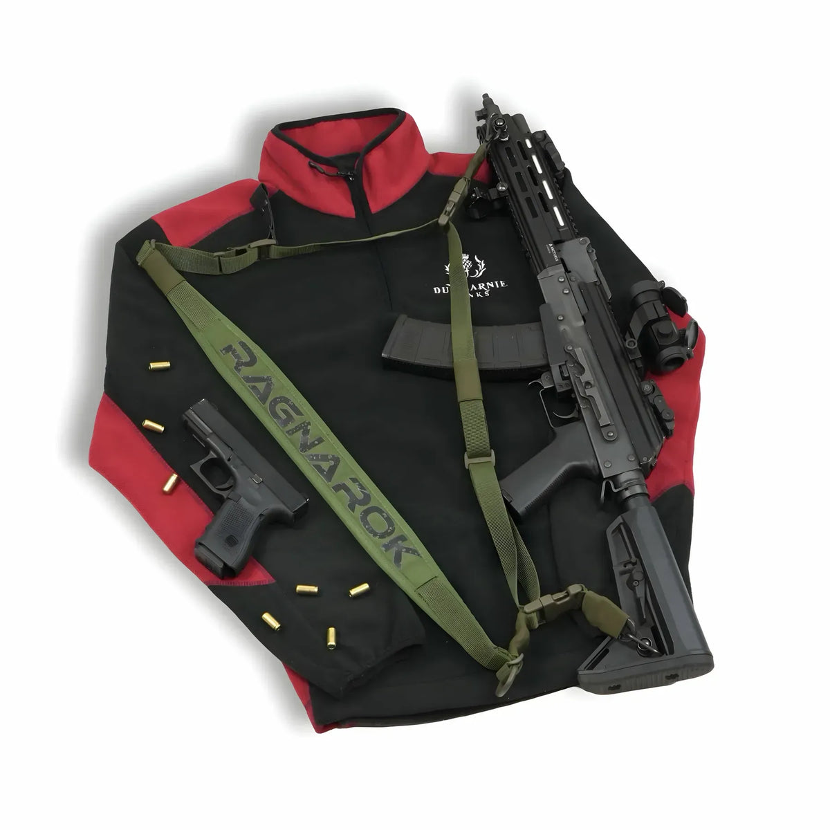 Trīs Punktu Polsterēta Ieroča Siksna RAGNAROK Kraken Sling Gen II Olive — attēls 8