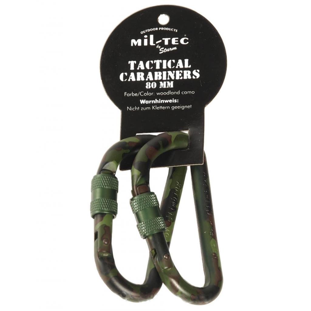 Karabīne MIL-TEC Carabiener 80mm (2 gab) Woodland — attēls 1