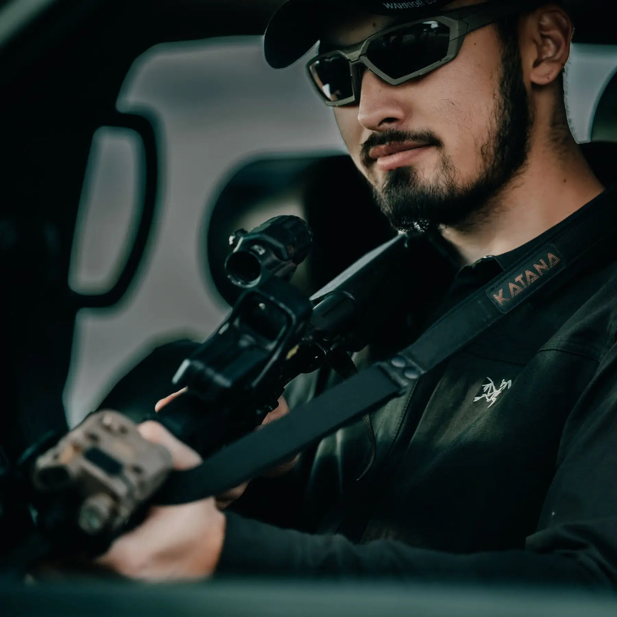 Divu Punktu Ieroču Siksna RAGNAROK Katana QD Black — attēls 9