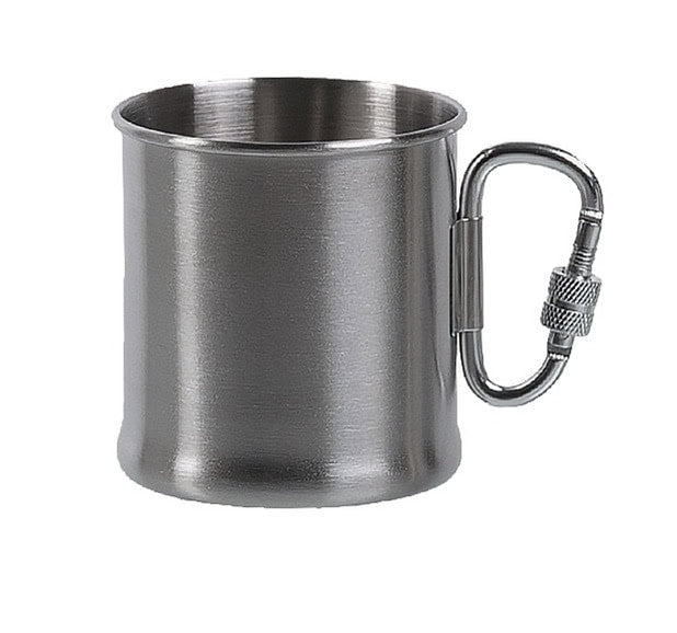 Krūze ar karabīni - 250ML S/STEEL — Mil-Tec — attēls 1