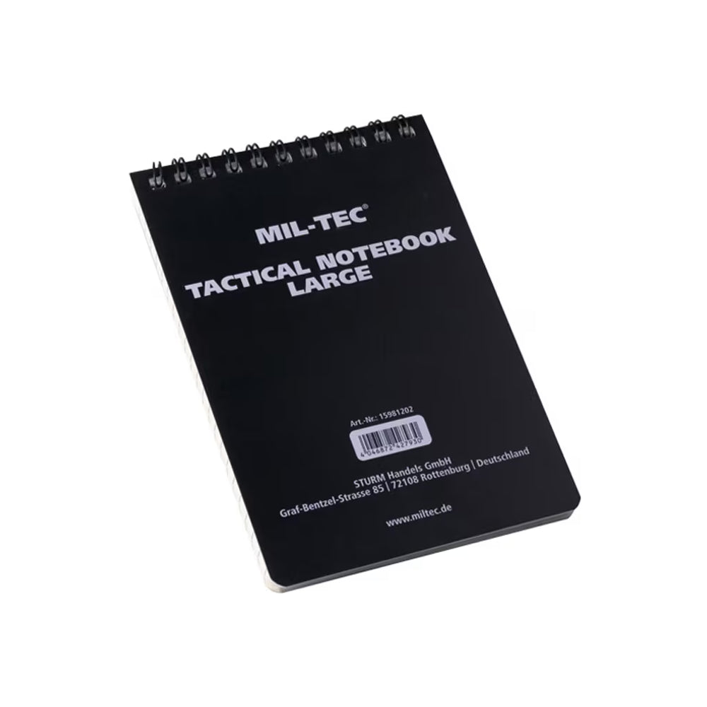 Ūdens Izturīgs Blociņš MIL-TEC Tactical Waterproof Notebook Large Black — attēls 2