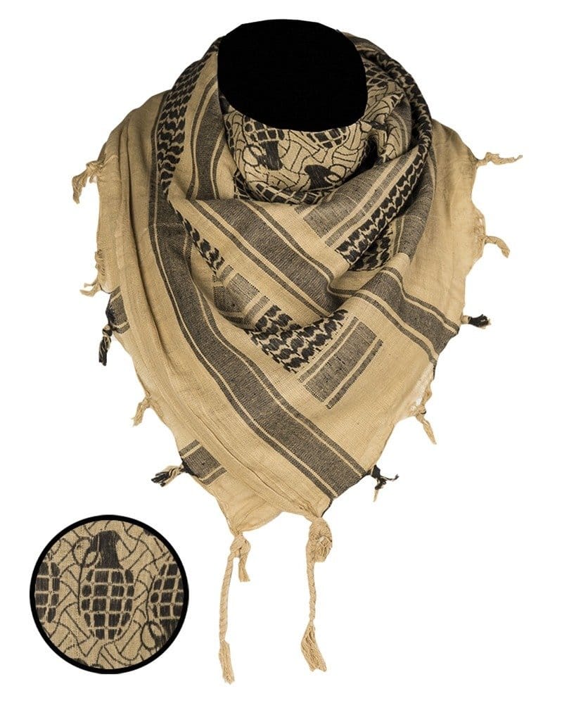 SHEMAGH šalle ′Granātas′ - Coyote/Black — Mil-Tec — attēls 1
