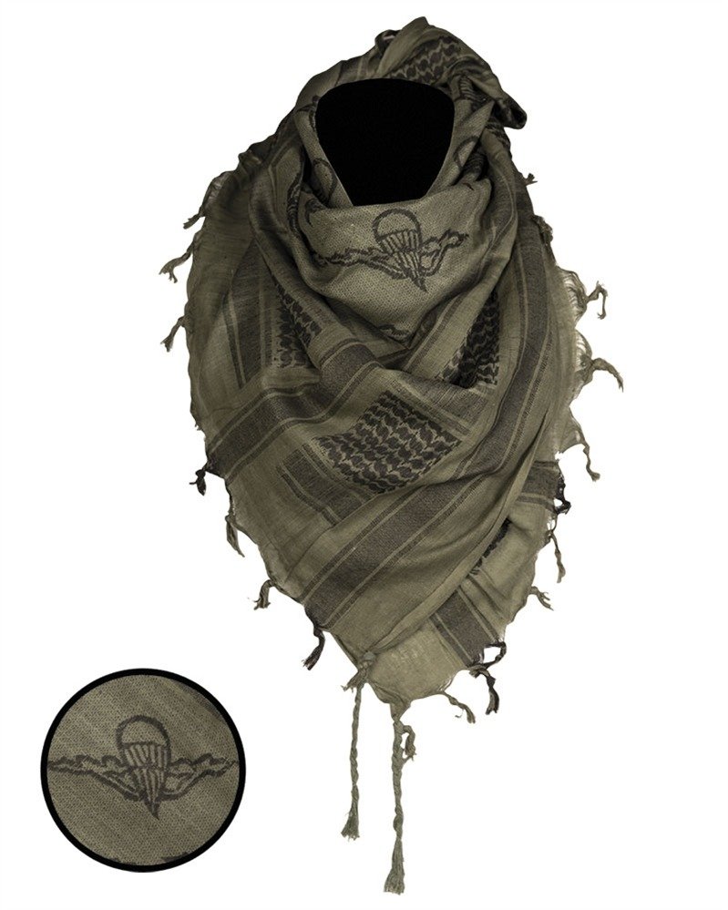 SHEMAGH šalle ′Paratrooper′ - OD/Black — Mil-Tec — attēls 1