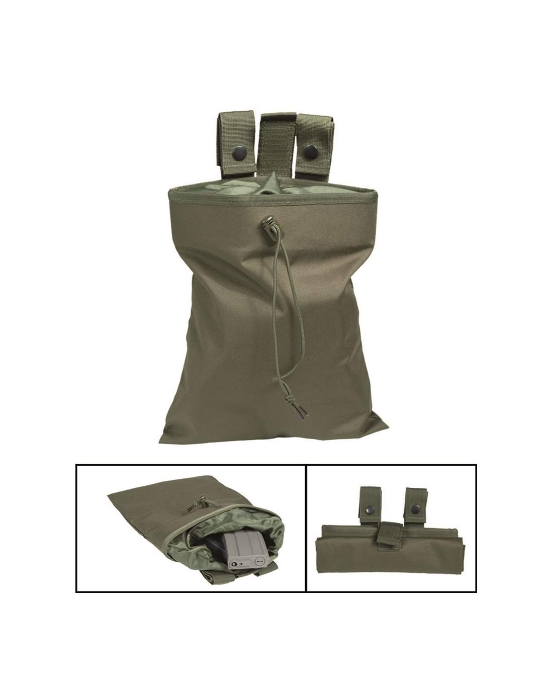 Soma Tukšajām Aptverēm MIL-TEC Dump Pouch Olive — attēls 2