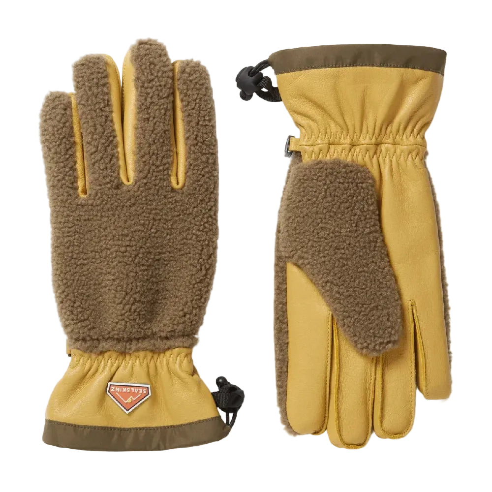 Flīsa cimdi Sealskinz WP Sherpa Fleece Glove GARVESTONE