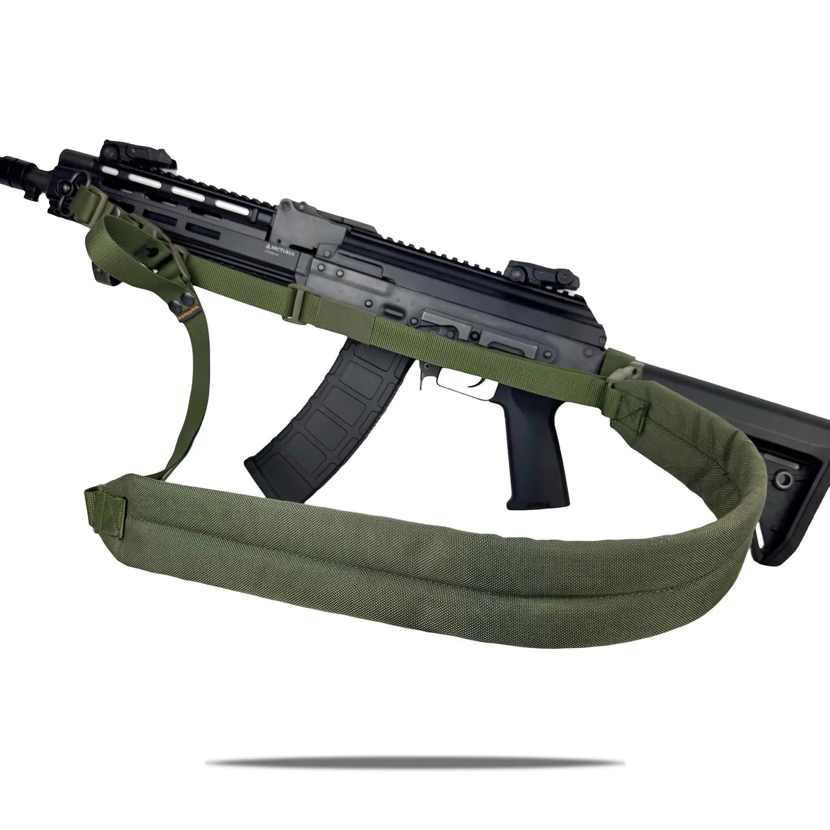 Trīs Punktu Polsterētā Ieroča Siksna RAGNAROK KRAKEN Sling Olive — attēls 9