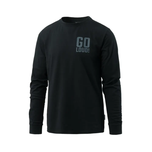 Krekls Longsleeve NO LOUD! - Cotton - Black – 2XL