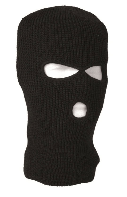 Balaklava, ziemas, melna - BLACK 3-HOLE ACRLYIC BALACLAVA — Mil-Tec — attēls 1