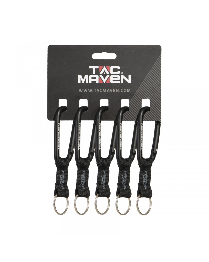Pentagon Carabiner with Sling 8mm (TACMAVEN) – Black