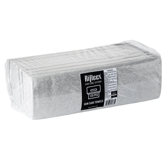 Apkopes drānas RifleCX Gun Care Towels, 120 gab.
