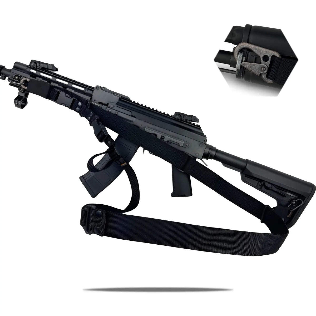 Trīs punktu Ieroča Siksna RAGNAROK Hel Sling Gen II QD Black — attēls 4