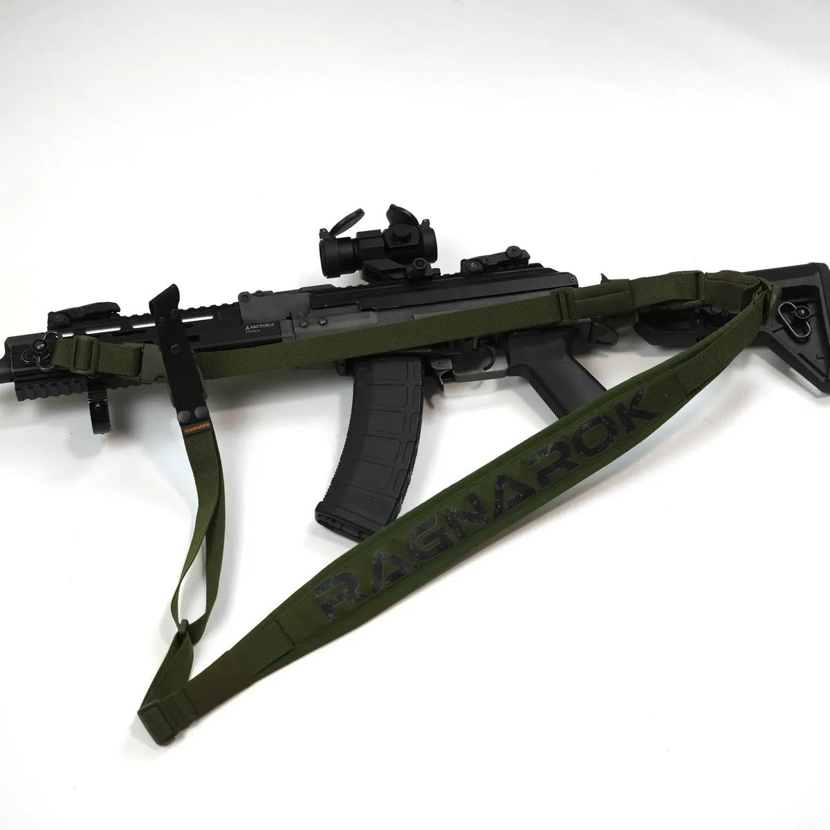 Trīs Punktu Polsterēta Ieroča Siksna RAGNAROK Kraken Sling Gen II Olive — attēls 1