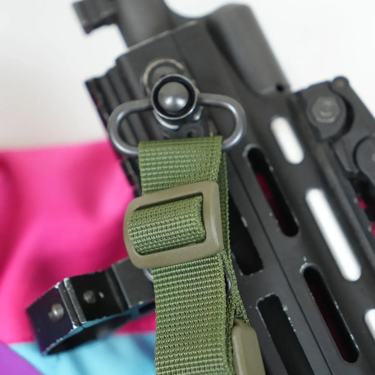 Trīs Punktu Polsterēta Ieroča Siksna RAGNAROK Kraken Sling Gen II Olive — attēls 6