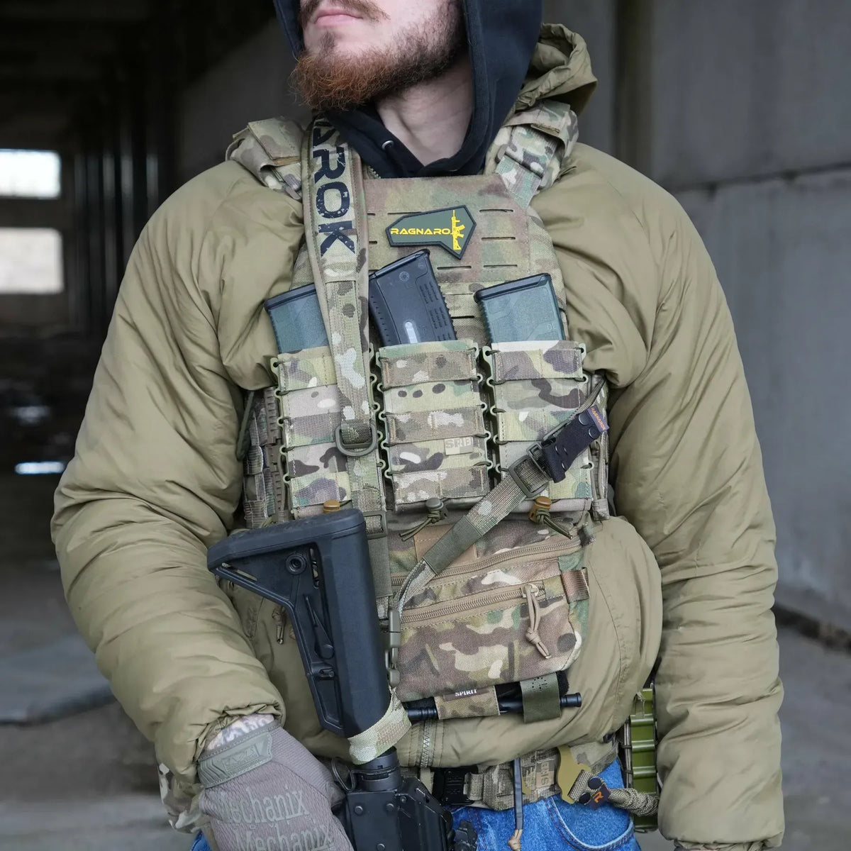 Trīs Punktu Polsterēta Ieroča Siksna RAGNAROK Kraken Sling Gen II Multicam — attēls 4