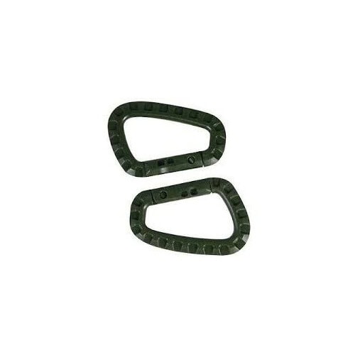 Karabīne MIL-TEC ABS Carabieners Olive (2 gab) — attēls 1