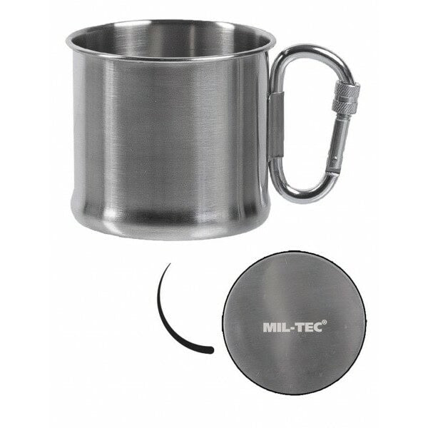Krūze ar karabīni, 500ml — Mil-Tec — attēls 1