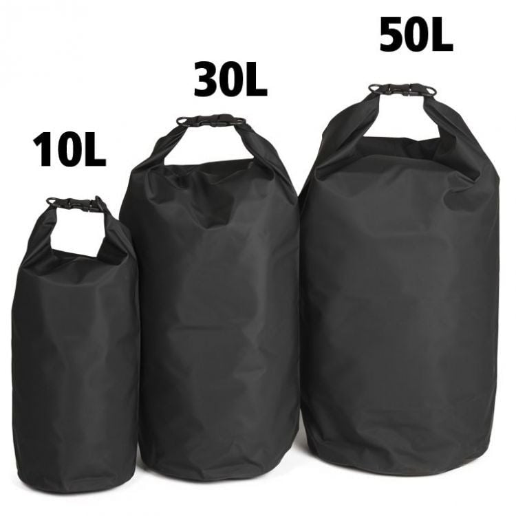 Mil-Tec ūdens izturīgs maiss 50l, melns — attēls 2