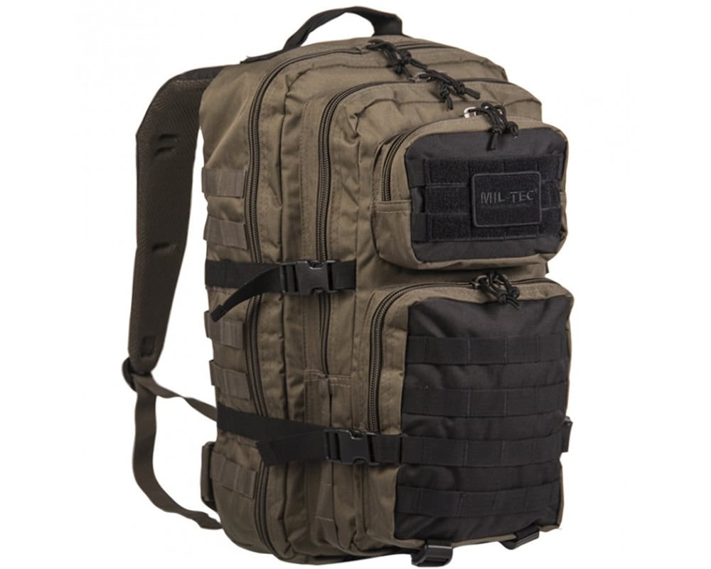 Mugursoma - US ASSAULT PACK LG  olive / black — Mil-Tec — attēls 1