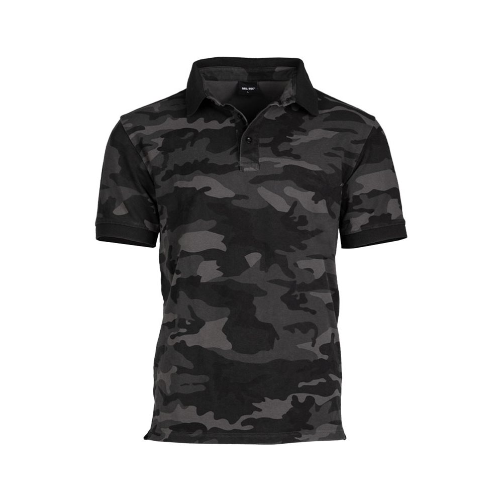 Polo Krekls MIL-TEC Polo Shirt Dark Camo — attēls 4