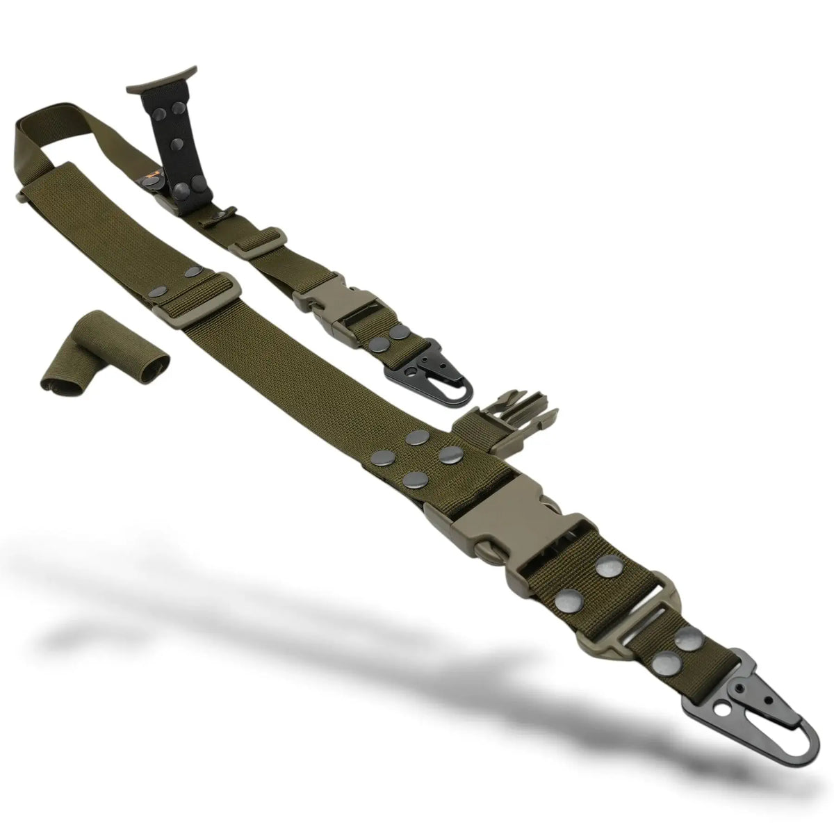Divu Punktu Ieroču Siksna RAGNAROK Odin Carabiner Gen II Olive — attēls 1