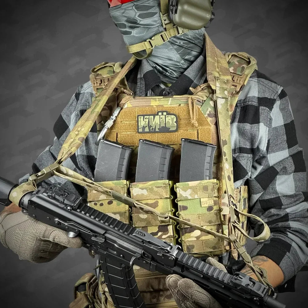 Trīs Punktu Polsterētā Ieroča Siksna RAGNAROK KRAKEN Sling Olive — attēls 11