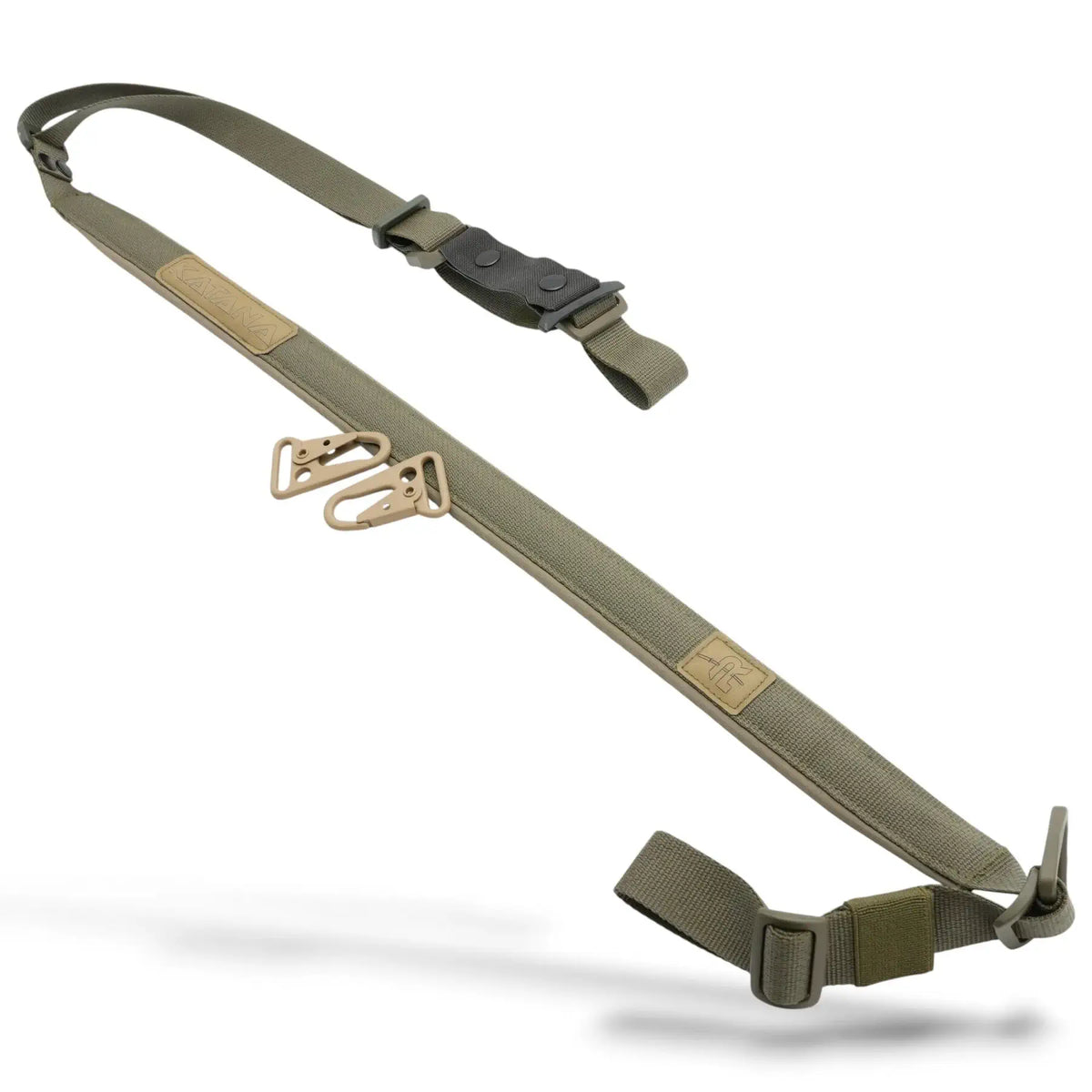 Divu Punktu Ieroču Siksna RAGNAROK Katana Ar Karabīni Ranger Green — attēls 13