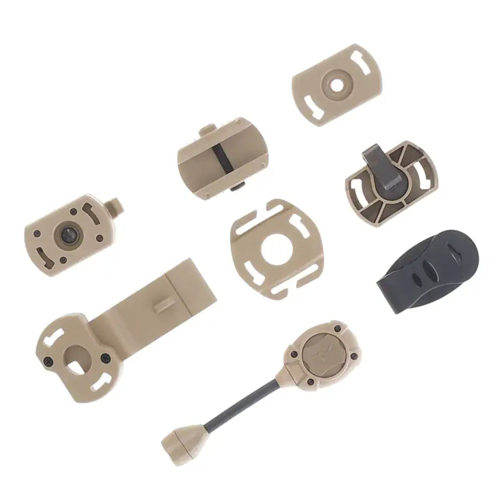 Ķiveres lukturis SWITCH  MPLS W/R/G/B (Princeton Tec), Black